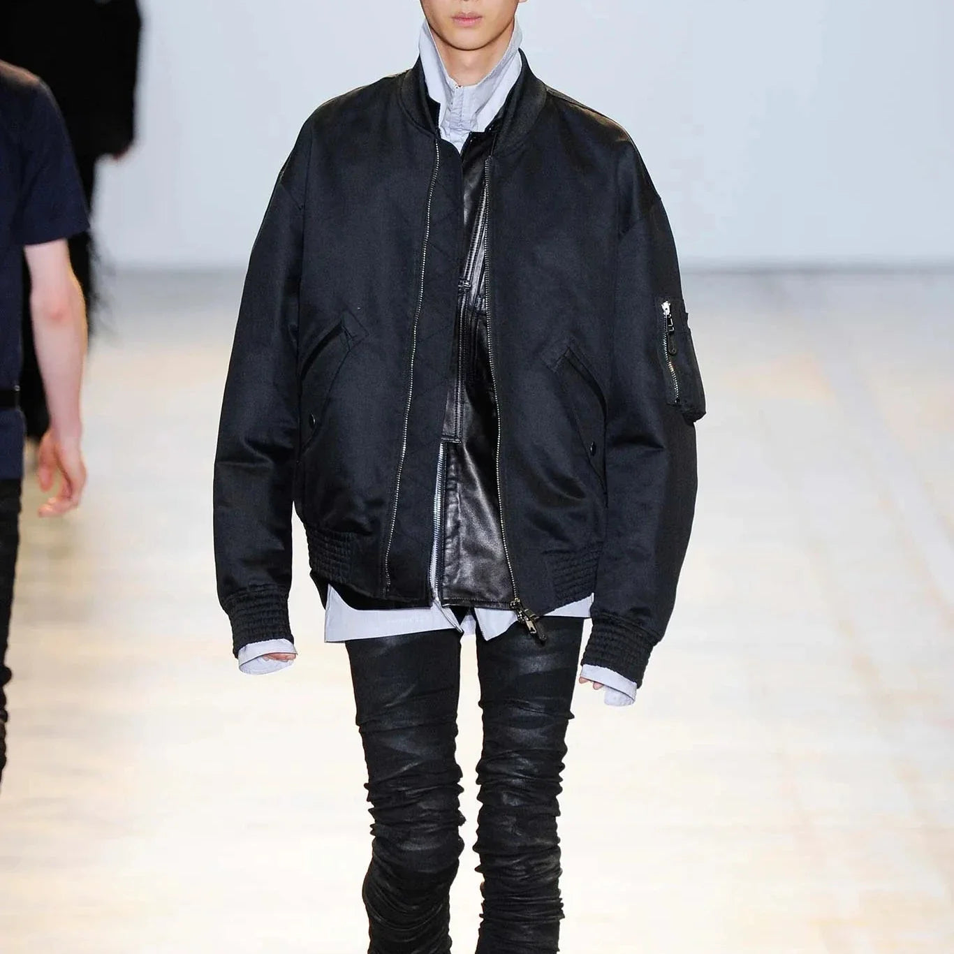 DIESEL BLACK GOLD SS16 BOMBER JACKET | O/S, Black