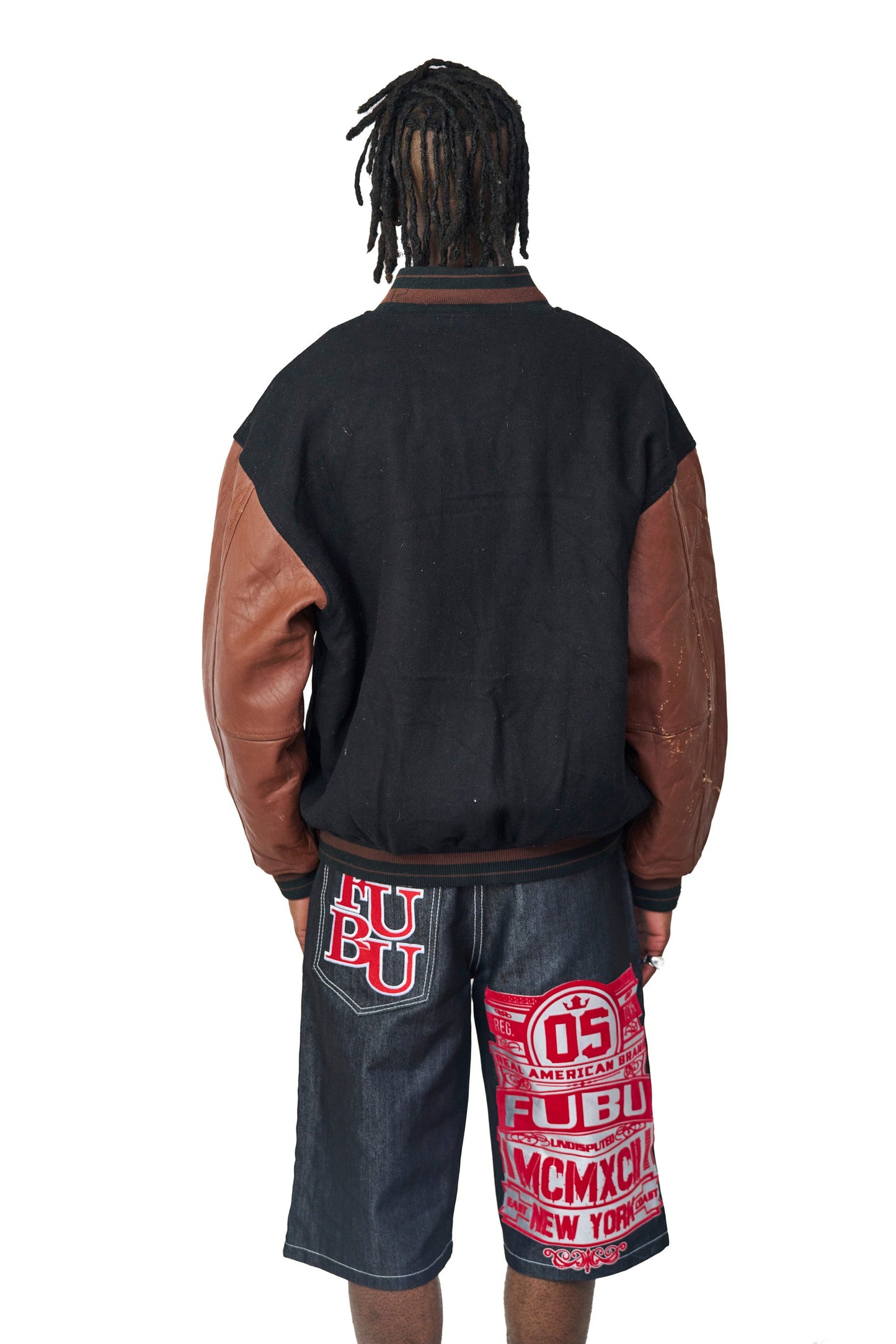 Fubu The Collection 'Undisputed New York' Embroidered Jorts