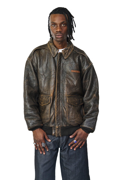 Avirex Brown Air Force Leather Jacket