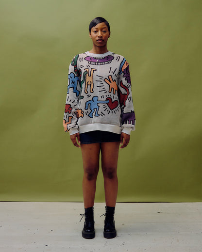 VT Rework : Keith Haring Tapestry Sweater