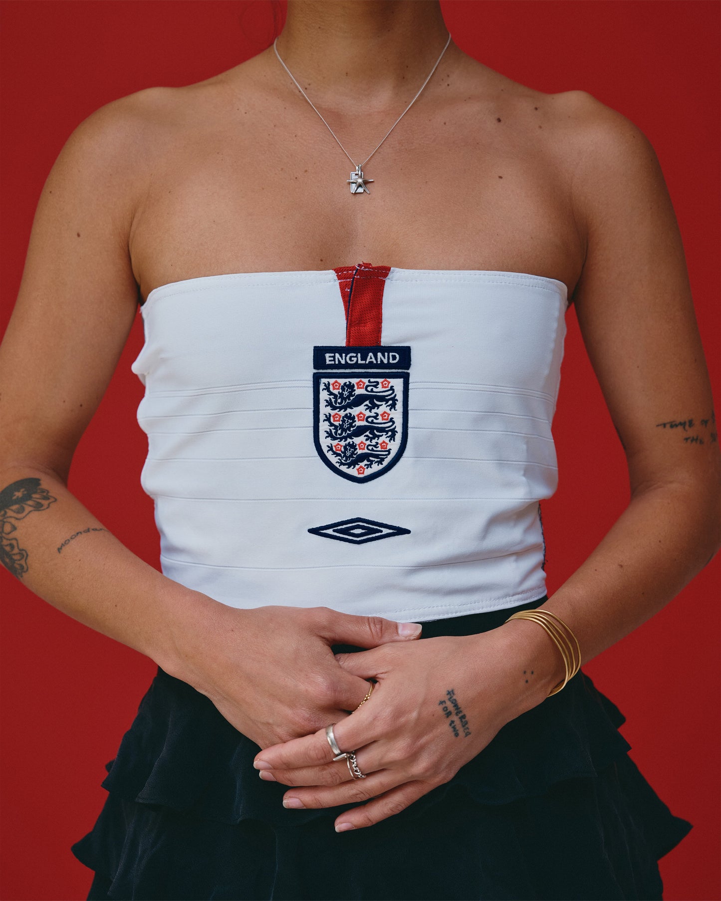 VT Rework: England Euro's Collection Reworked Football Shirt Bandeau
