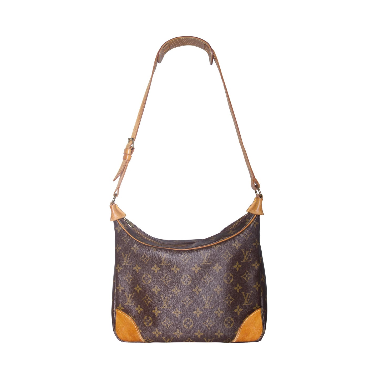 Louis Vuitton Boulogne Monogram Vanchetta Leather Handbag | O/S, Tan