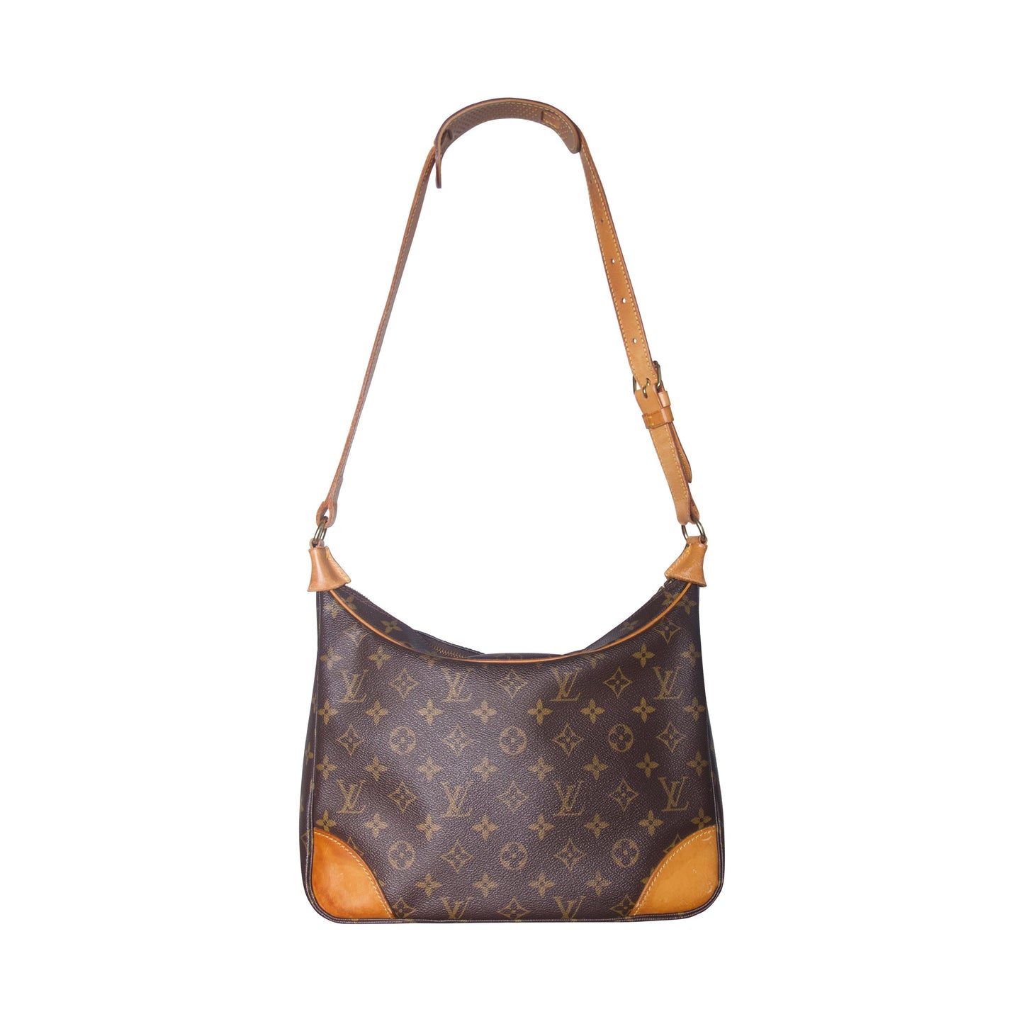 Louis Vuitton Boulogne Monogram Vanchetta Leather Handbag | O/S, Tan