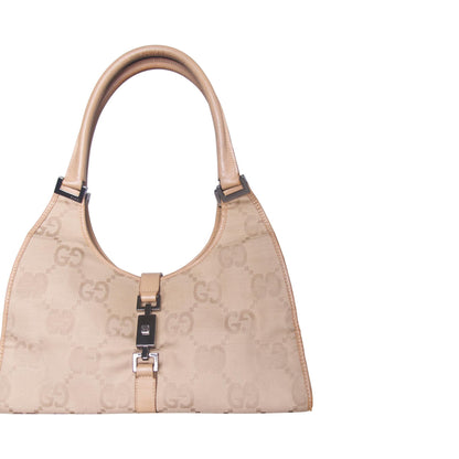 Gucci GG Canvas Beige Jackie 1961 Handbag | O/S, Beige
