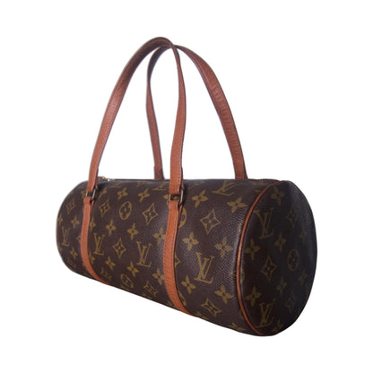 Louis Vuitton Monogram Papillon 30 Cylindrical Handbag | O/S, Red