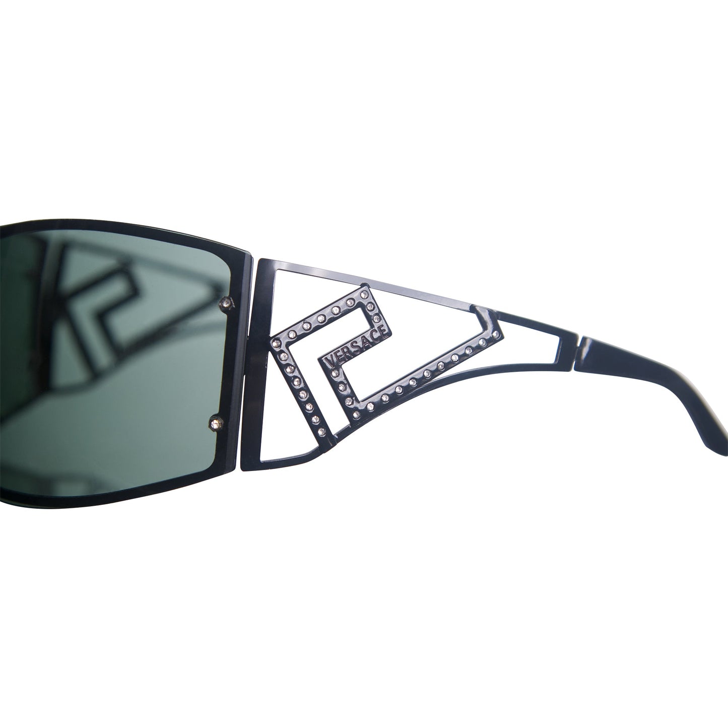 Versace 9025 Swarvoski Detailed Oversized Frames | O/S, Multicoloured