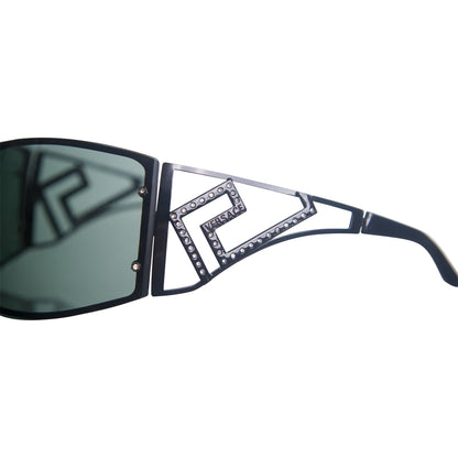 Versace 9025 Swarvoski Detailed Oversized Frames | O/S, Multicoloured