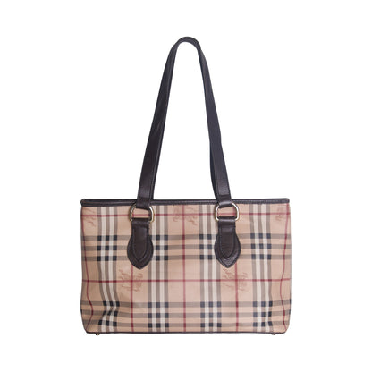 Burberry Haymarket Check Coated Canvas Handbag | O/S, Multicoloured