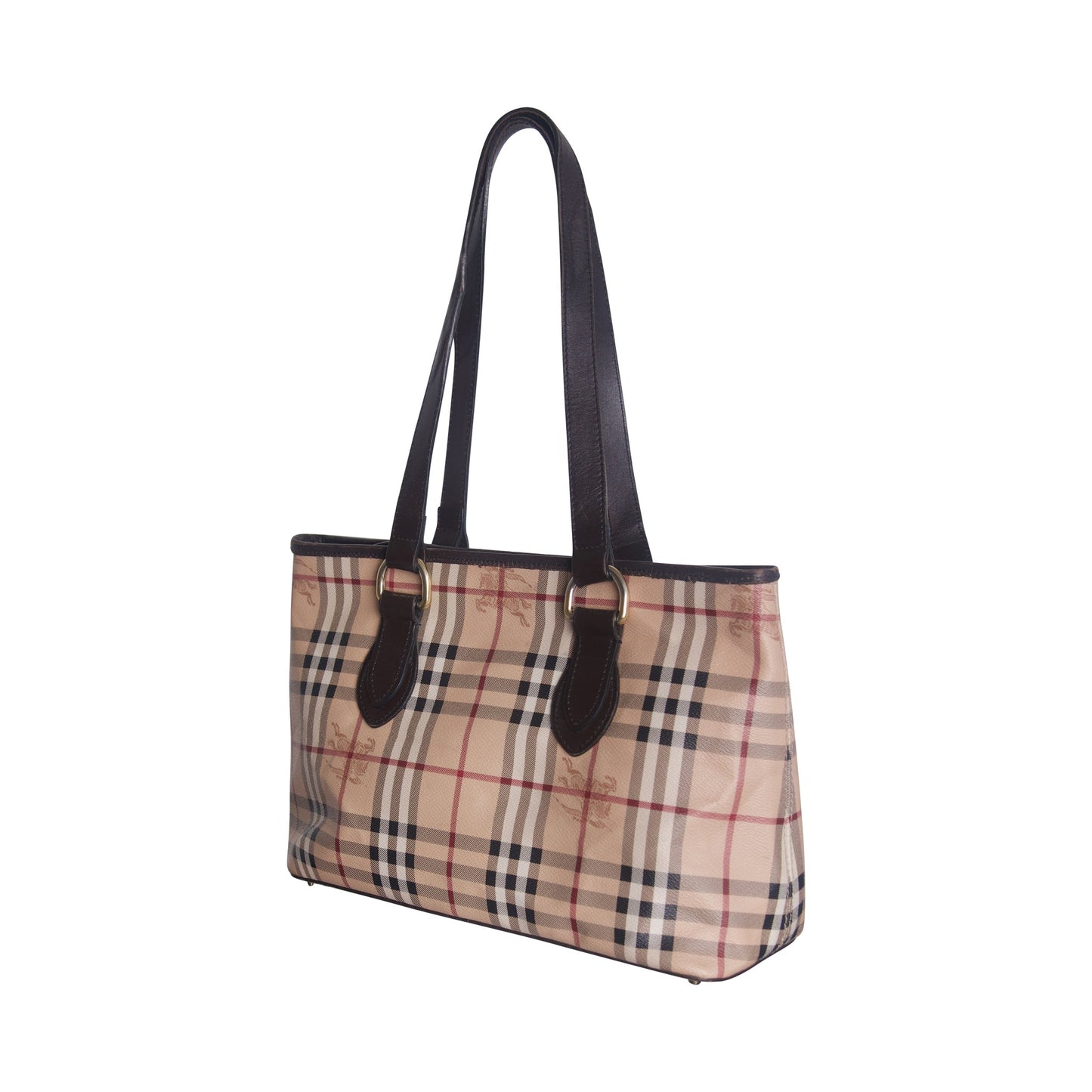 Burberry Haymarket Check Coated Canvas Handbag | O/S, Multicoloured