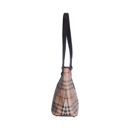 Burberry Haymarket Check Coated Canvas Handbag | O/S, Multicoloured