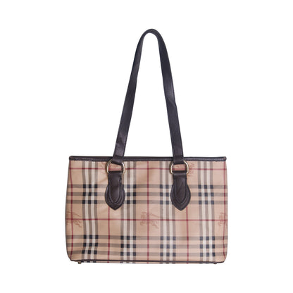 Burberry Haymarket Check Coated Canvas Handbag | O/S, Multicoloured