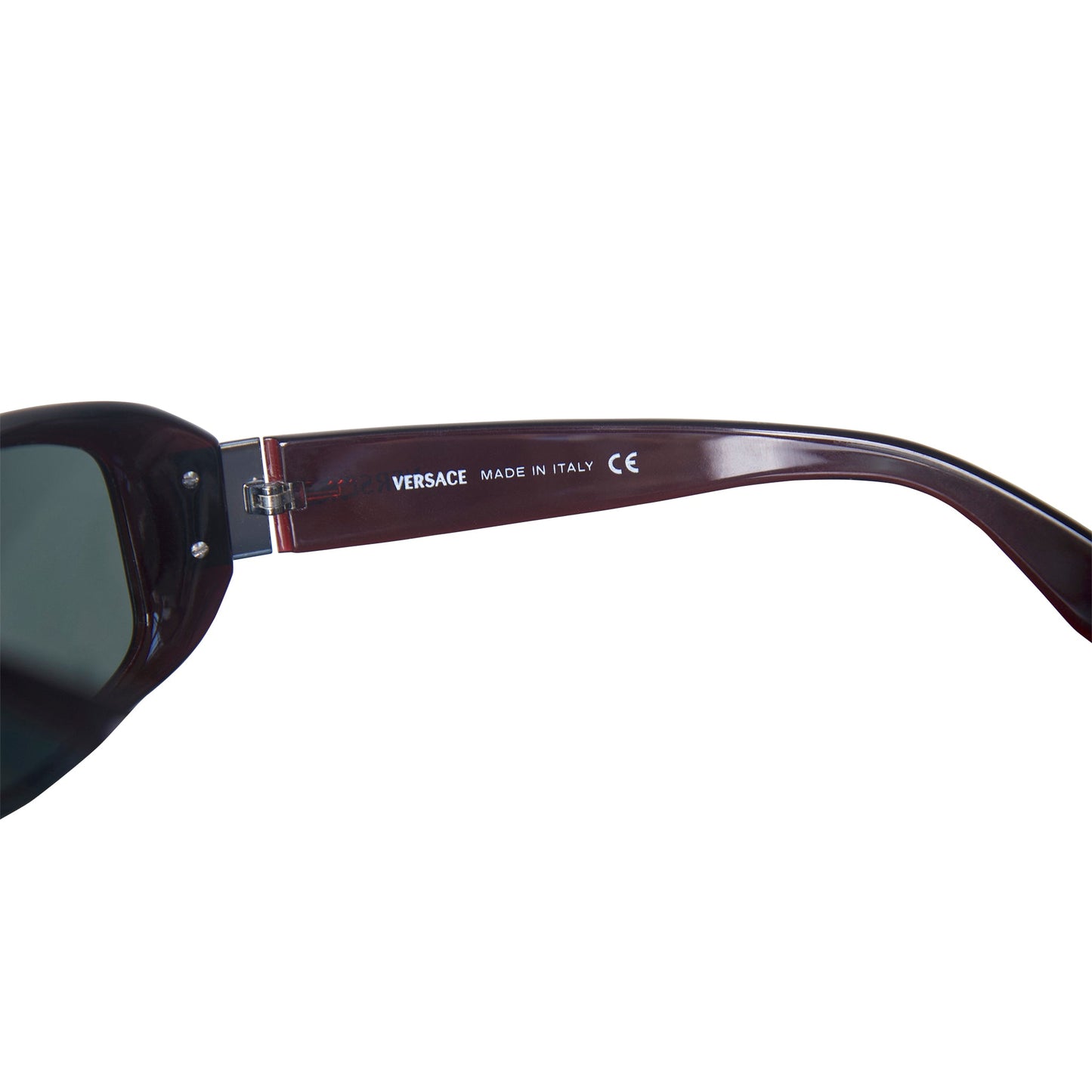 Versace 4043 Black Acetate Square Wraparound Sunglasses | O/S, Multicoloured