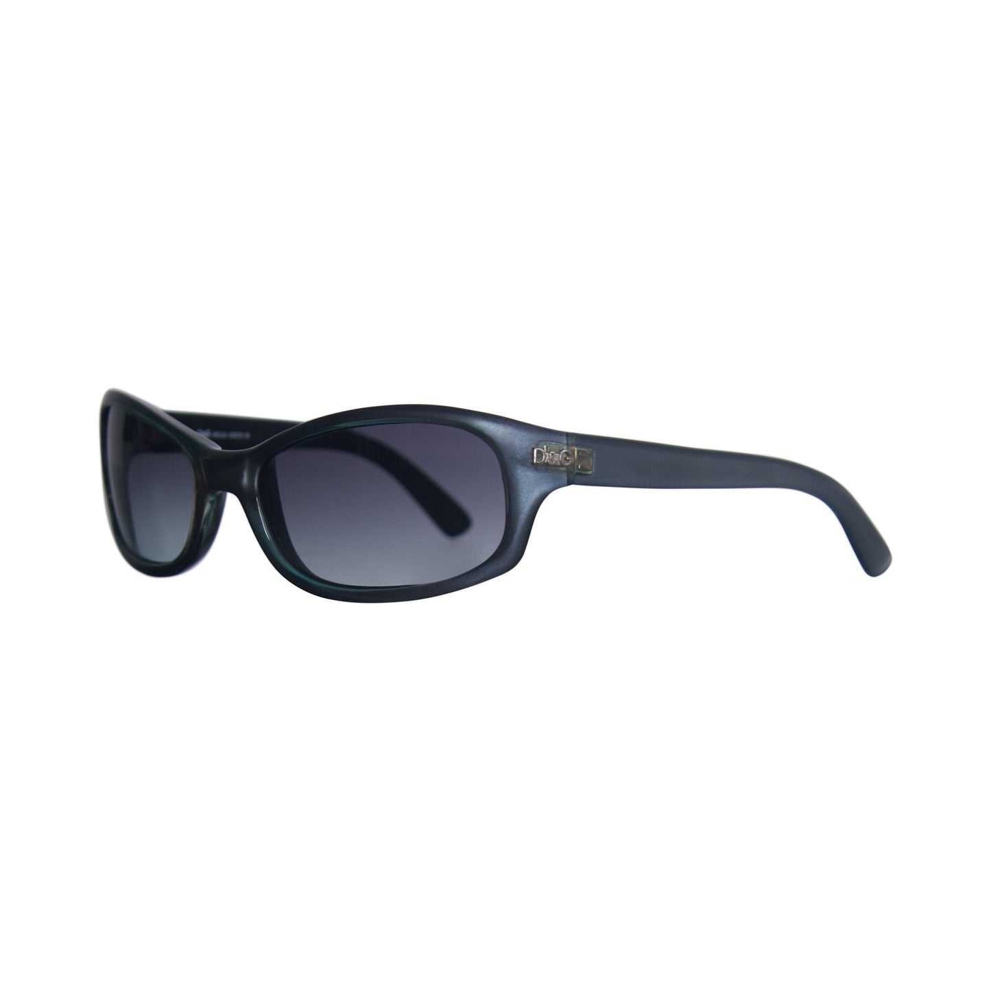Dolce & Gabbana 2053 Metallc Blue Frame Wrap Sunglasses | O/S, Multicoloured