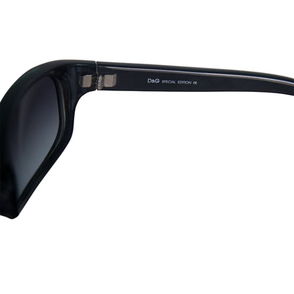 Dolce & Gabbana 2053 Metallc Blue Frame Wrap Sunglasses | O/S, Multicoloured