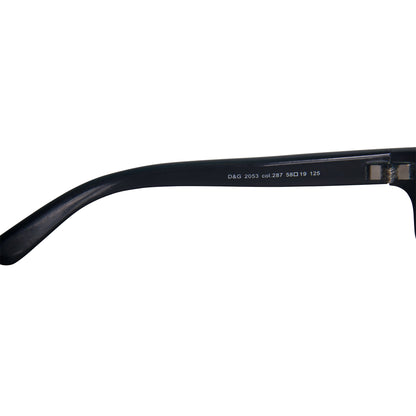 Dolce & Gabbana 2053 Metallc Blue Frame Wrap Sunglasses | O/S, Multicoloured