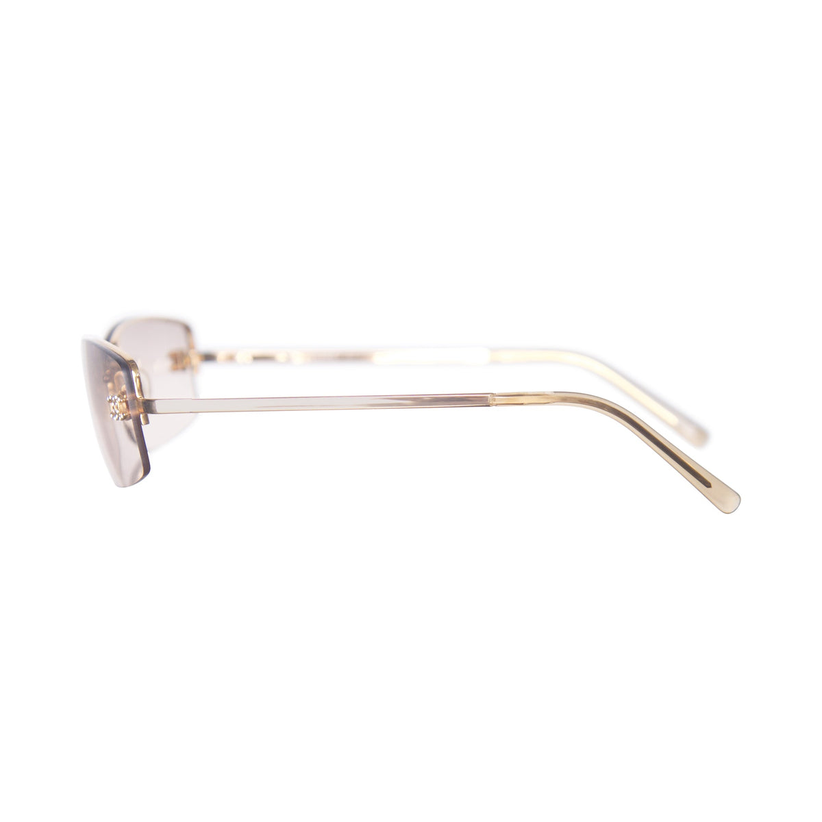 Chanel 4093-B Rimless Tinted CC Sunglasses | O/S, Multicoloured