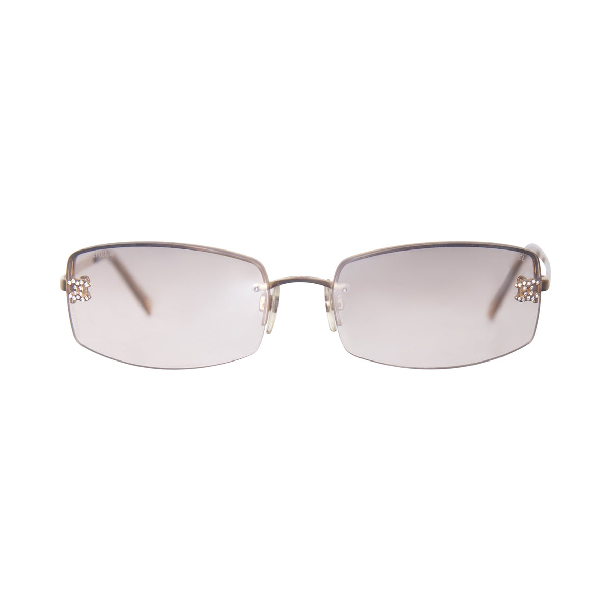 Chanel 4093-B Rimless Tinted CC Sunglasses | O/S, Multicoloured