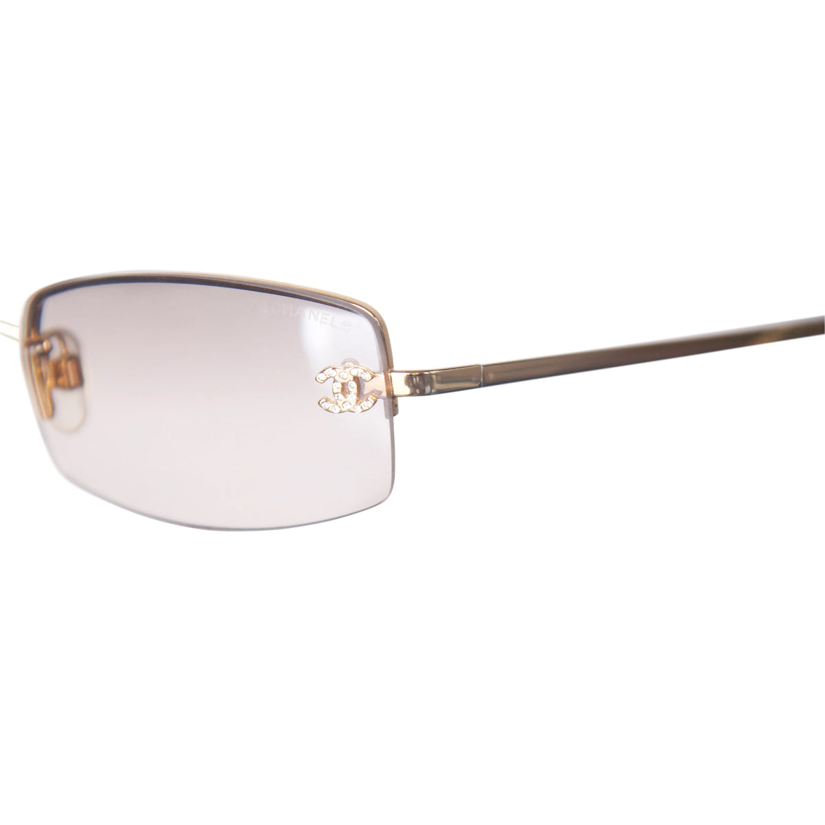 Chanel 4093-B Rimless Tinted CC Sunglasses | O/S, Multicoloured