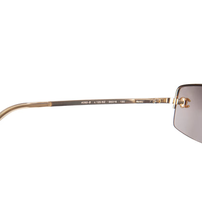 Chanel 4093-B Rimless Tinted CC Sunglasses | O/S, Multicoloured