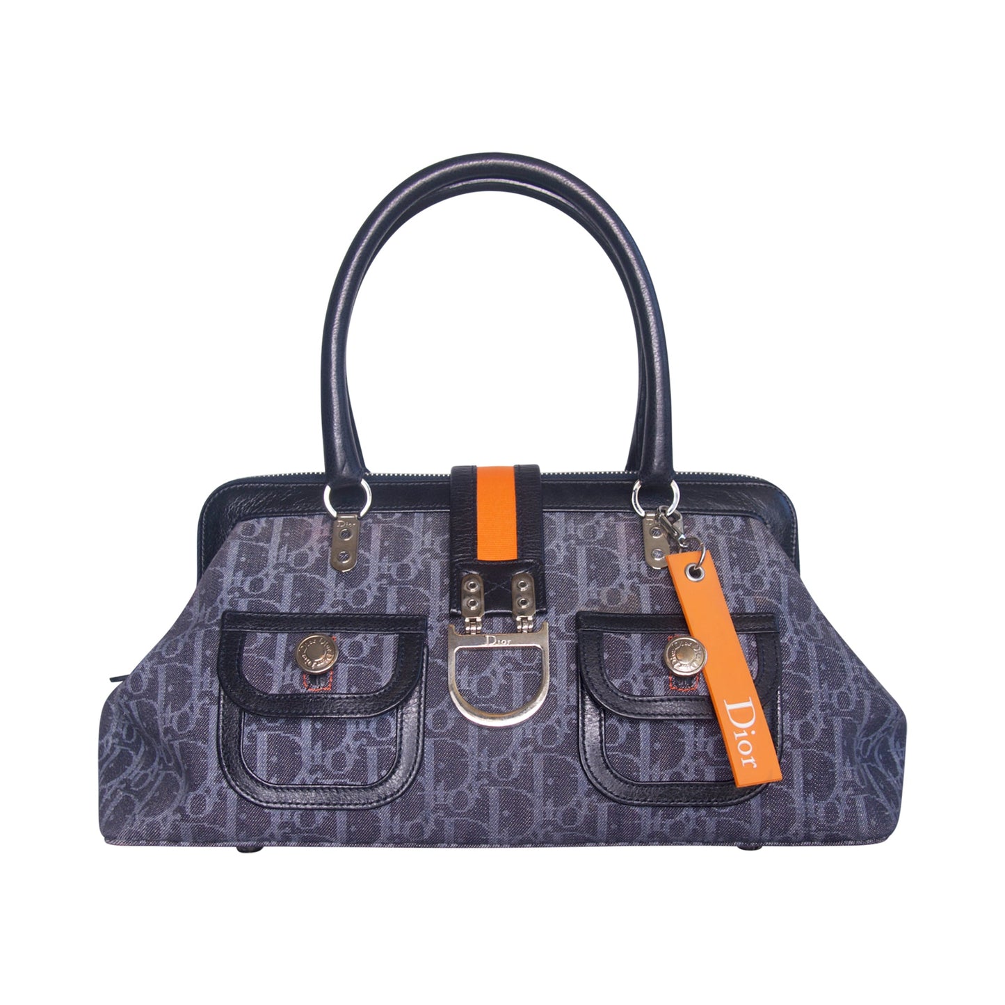 2005 Christian Dior Flight Frame Monogram Satchel | O/S, Multicoloured