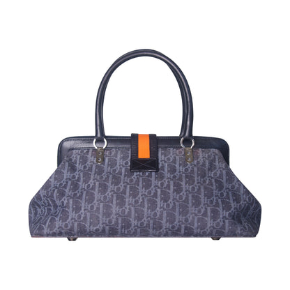 2005 Christian Dior Flight Frame Monogram Satchel | O/S, Multicoloured