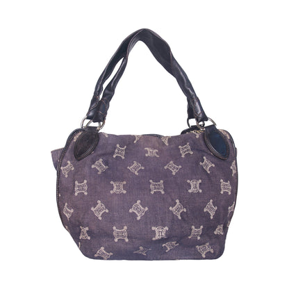 2008 Celine Macadam Denim Hobo Bag | O/S, Multicoloured