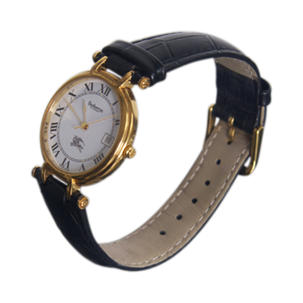 Burberry 26760 Black Leather Strap Watch | O/S, Black
