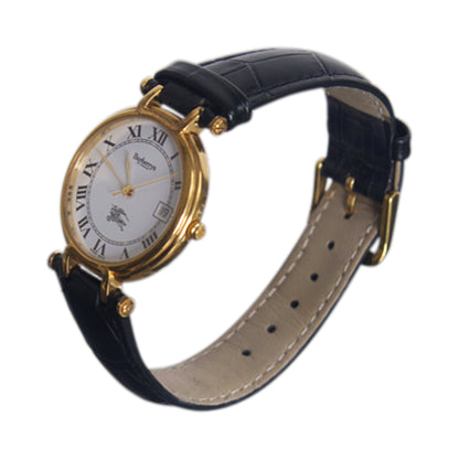 Burberry 26760 Black Leather Strap Watch | O/S, Black