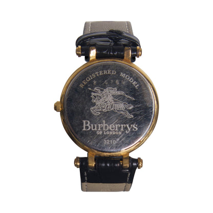 Burberry 26760 Black Leather Strap Watch | O/S, Black