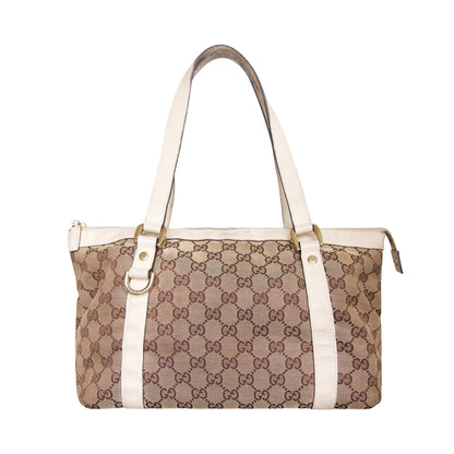 Gucci Abbey D-Ring Monogram Canvas Tote Bag