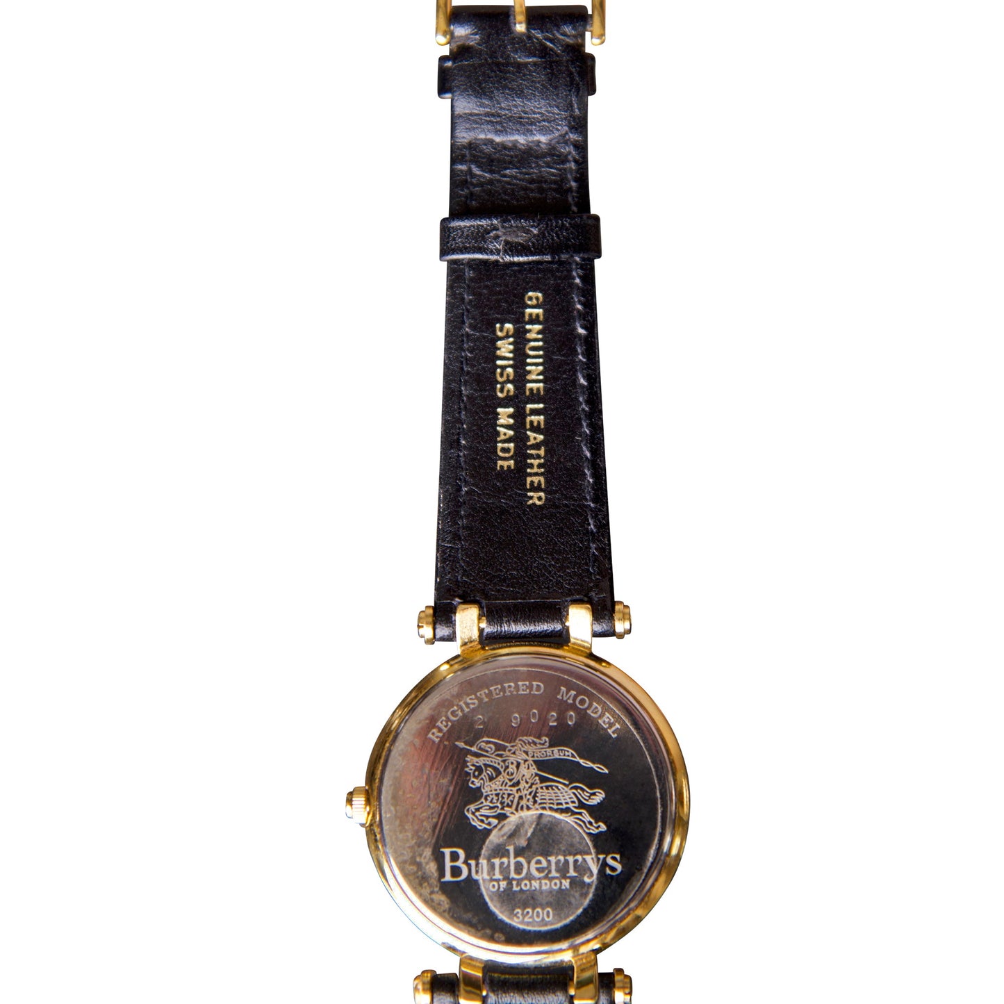 Burberry Gold Plated Leather Strap Watch 3200 | O/S, Gold