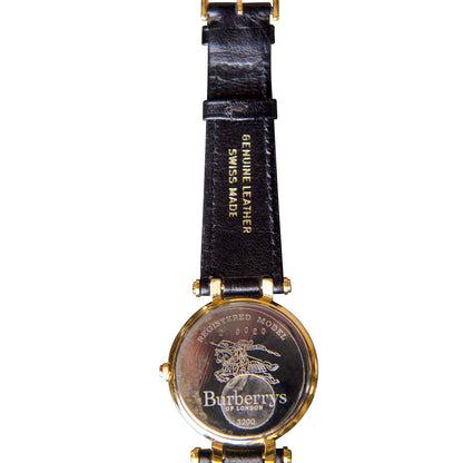 Burberry Gold Plated Leather Strap Watch 3200 | O/S, Gold