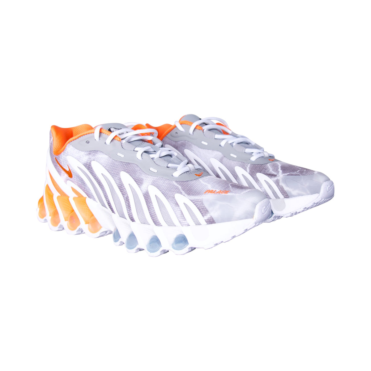 Palace x Nike Air Max DN8 Dusty Grey/Saftey Orange Trainers | UK 10, Grey