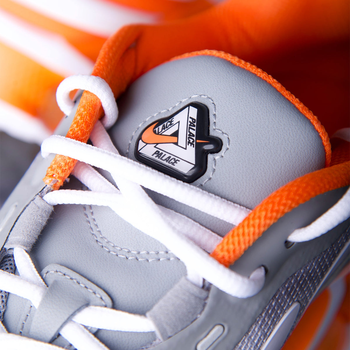 Palace x Nike Air Max DN8 Dusty Grey/Saftey Orange Trainers | UK 10, Grey