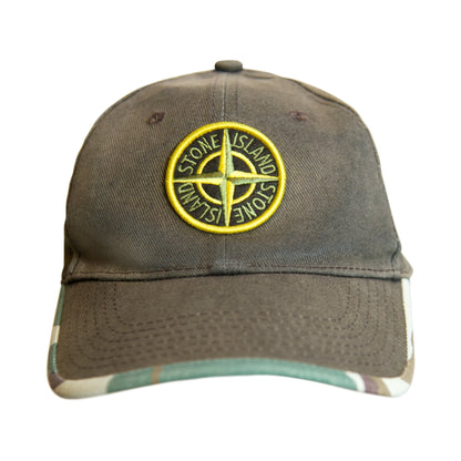 Stone Island Camo 6 Panel Compass Cap