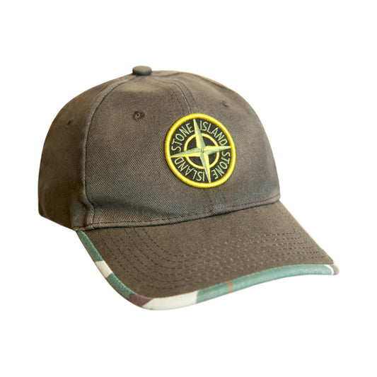 Stone Island Camo 6 Panel Compass Cap