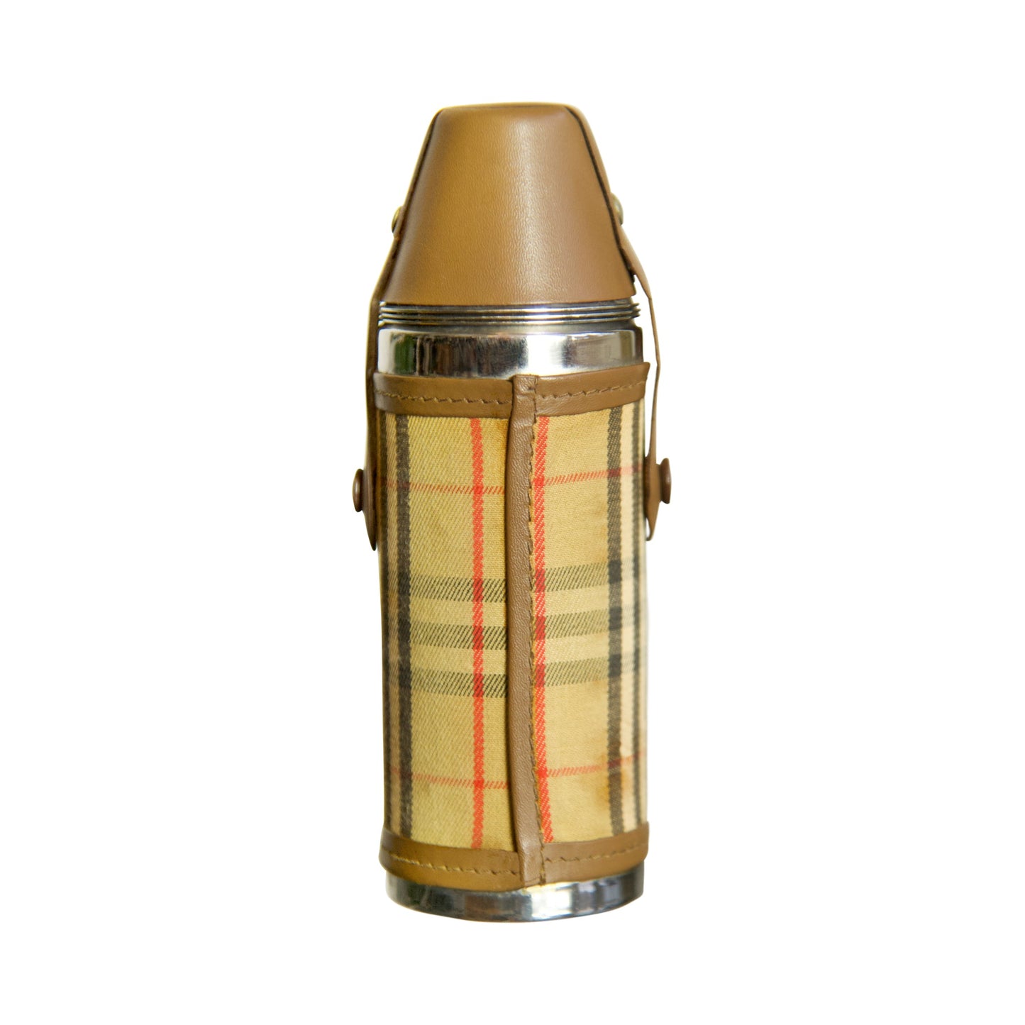 90's Burrberry Nova Check Scotch Flask Set