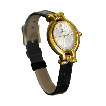 Fendi Change Belt Gold Plated Quartz Watch 640L