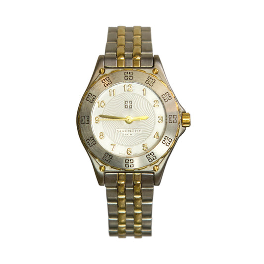 Givenchy Paris Two Tone Gold Quartz Watch DK.04.XVI