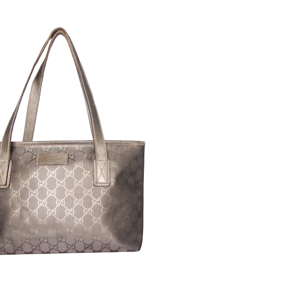 Gucci Monogram Imprime Tote Bag (MM325). FA:276 | O/S, Metallic Bronze