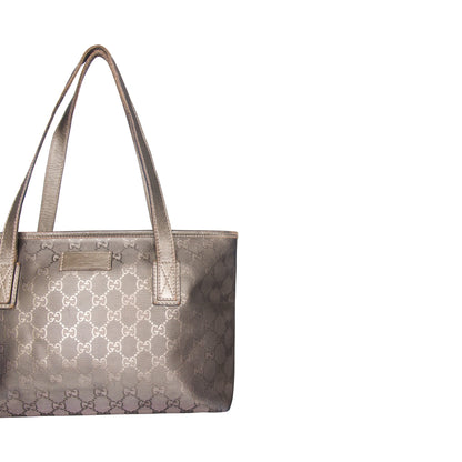 Gucci Monogram Imprime Tote Bag (MM325). FA:276 | O/S, Metallic Bronze