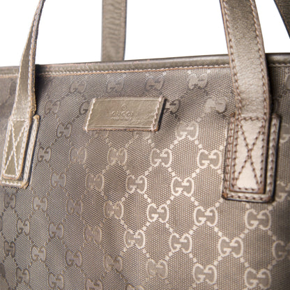 Gucci Monogram Imprime Tote Bag (MM325). FA:276 | O/S, Metallic Bronze
