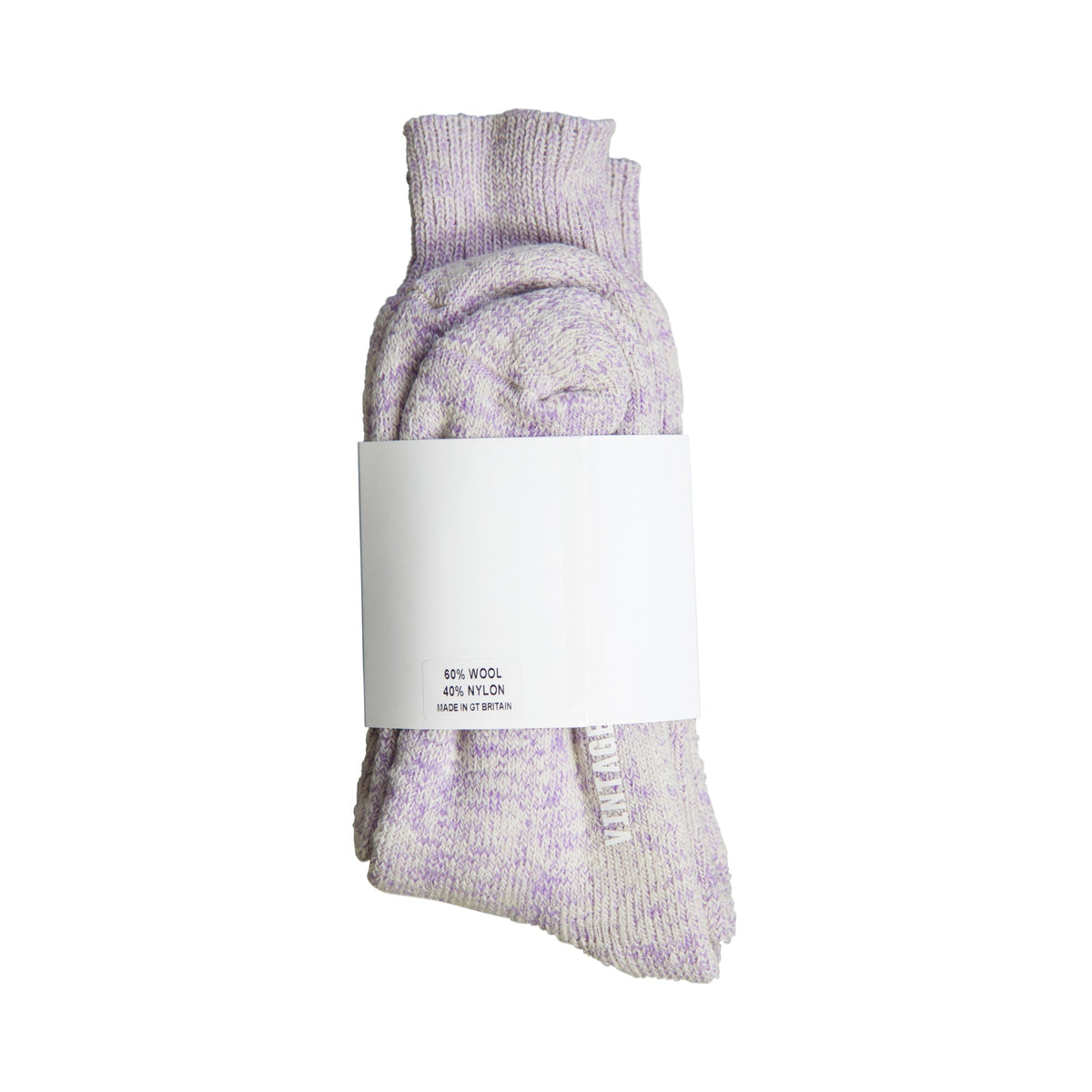 Vintage Threads Lilac Mixed Knit Socks | O/S, Lilac