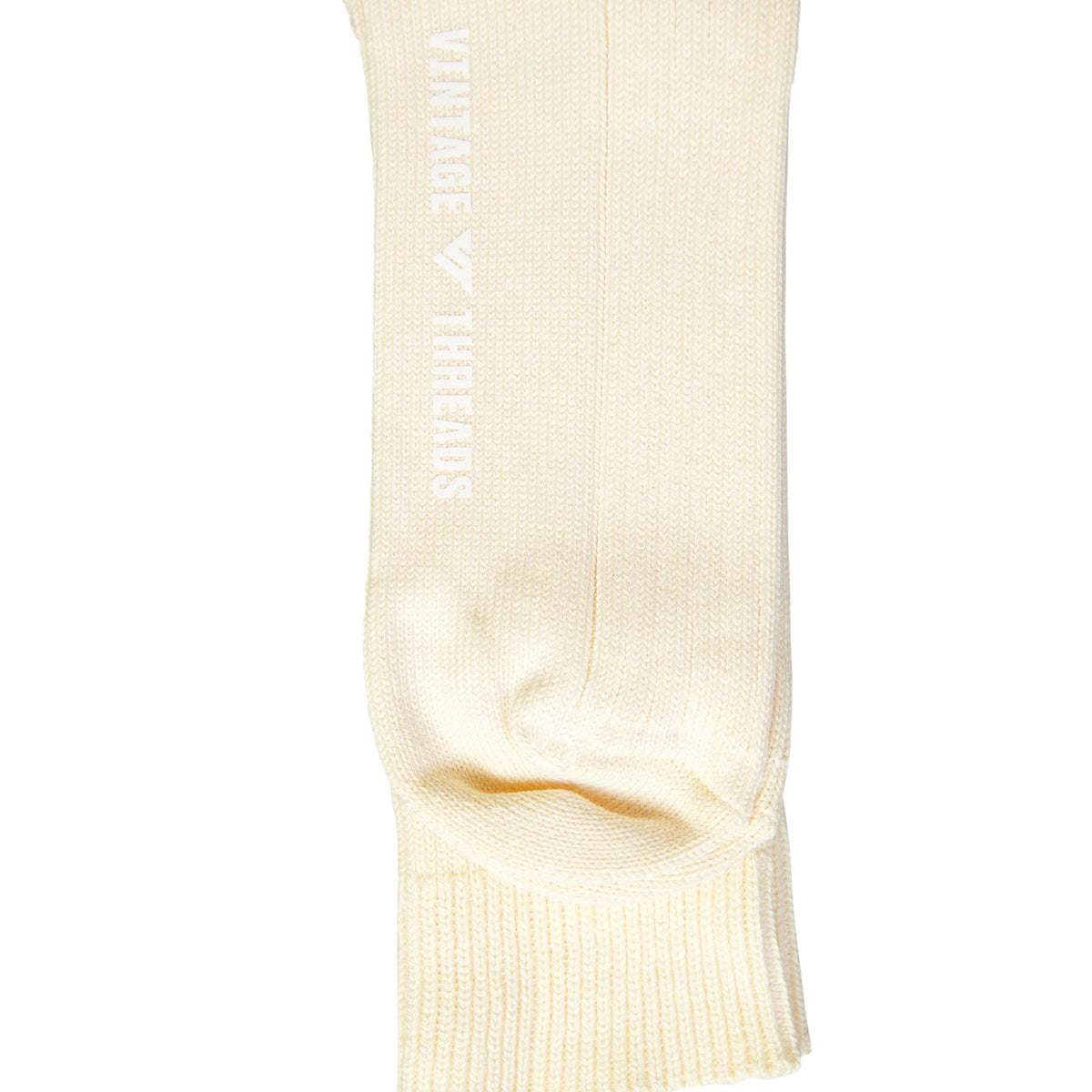 Vintage Threads Cream Cotton Stripe Socks | O/S, Cream