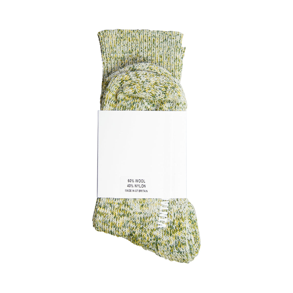 Vintage Threads Green Mixed Knit Socks | O/S, Green
