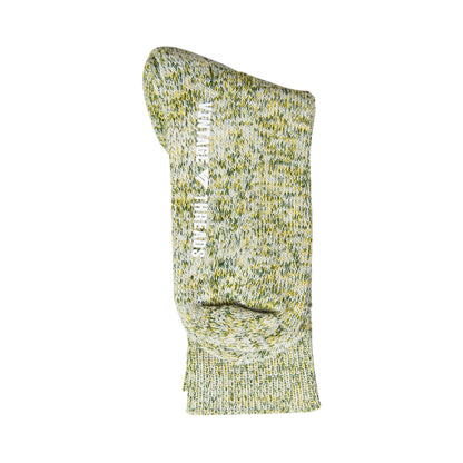 Vintage Threads Green Mixed Knit Socks | O/S, Green