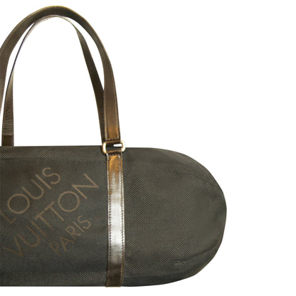 Louis Vuitton Damier Geant Attaquant Leather Strap Black Canvas Travel Bag