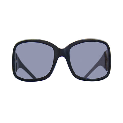 Dolce & Gabbana Silver Logo Embellished Wide Lens Sunglasses