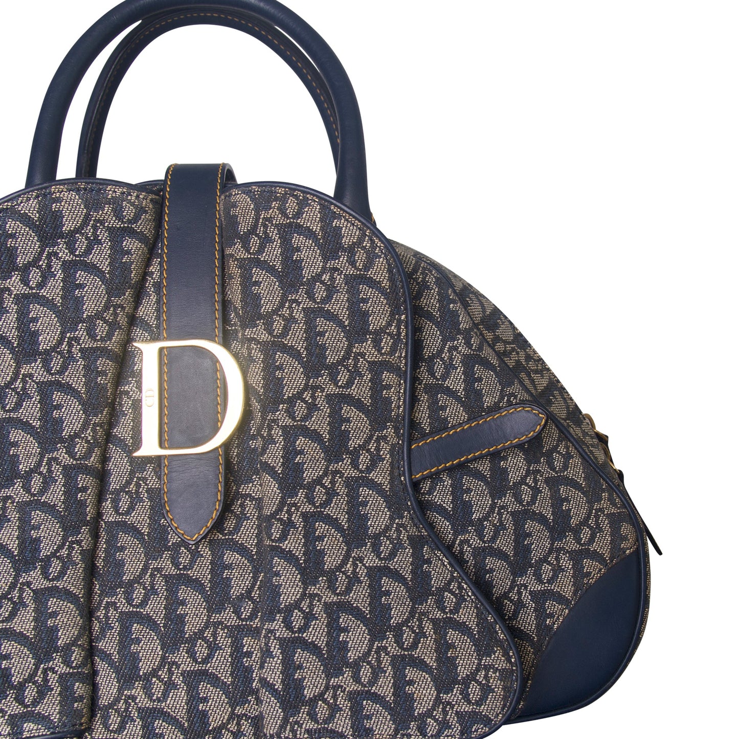 Christian Dior Blue Monogram Canvas Trotter Bag | Default Title, Multicoloured