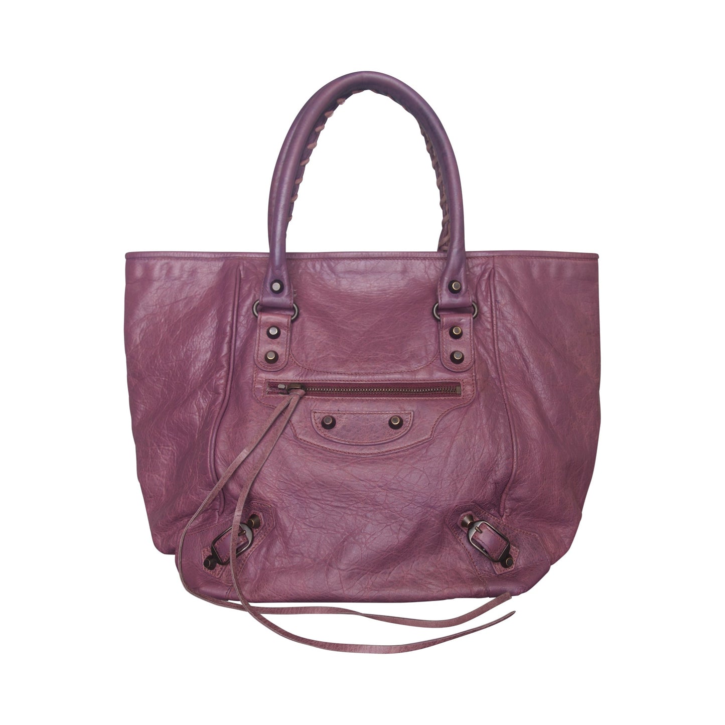 Balenciaga Violet Leather Classic Weekender Handbag | O/S, Multicoloured